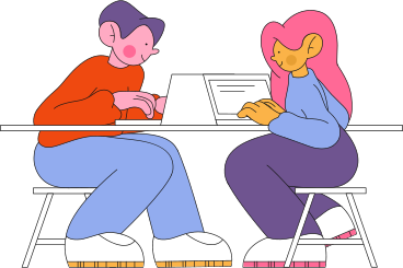 bloom-man-and-woman-type-on-laptops bloom-man-and-woman-type-on-laptops